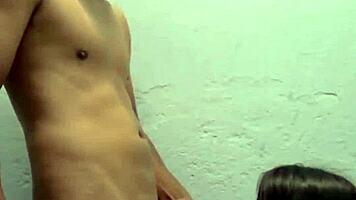 mexican homemade brunette milf moans from pov doggystyle pounding