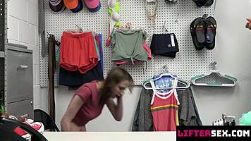 tristan summers caught shoplifting bends over for big cock punishment from loss prevention