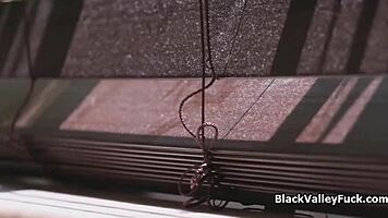 Black Besties Share and Devour Massive White Cock