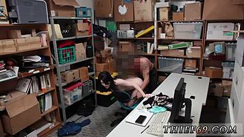 Holy Shit! Petite Emo Thief Gets Hands-On Hardcore Police Pounding!