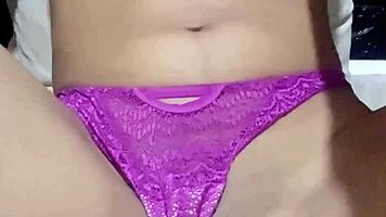 petite teen babe fingers her dripping wet pussy in solo horny masturbation frenzy