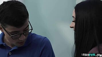 wow sheena ryder's big tits milf body has me fucking her hard while lily watches me own that neighbor slut