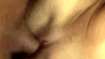 mature milf and sexy granny team up for wild anal blowjob cumshot orgasm