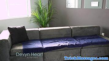 Sneaky masseuse babe delivers eager cock sucking on hidden cam