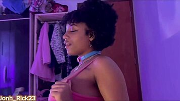 wet ebony pussy fucked bareback deep doggystyle ass shaking