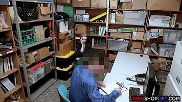 Hey emo teen burglar with piercings and tattoos gets caught fucking! 🔥😈 petite blonde pounded hard