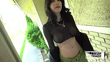 petite leda elizabeth craves bryan gozzling's rough face fuck