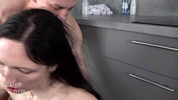 Rina Helena's tight ass takes huge cock 😍 Anal bliss! 🔥