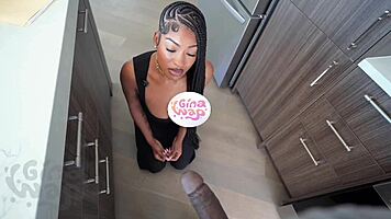 young ebony realtor with huge natural tits and curvy ass takes side job bbc pounding!