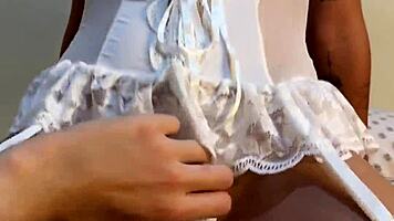 College Slut Rides Huge Cock with Big Natural Tits Bouncing!