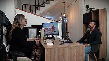 wanna see this guy pounding boss pussy in interview?