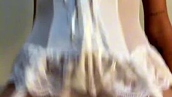 College Slut Rides Huge Cock with Big Natural Tits Bouncing!