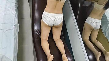 Wanna workout on this sexy asian ass chair with me?