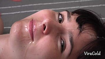 first anal rimjob 18yo brunette lika deep intense pounding