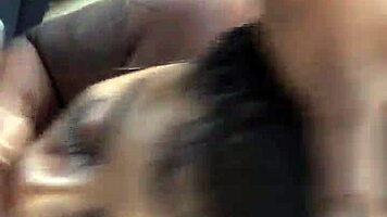 thick tatted ebony's intriguing outdoor bbc suck session