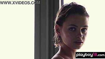 Lilit Ariel naked shower and hammock chill time