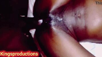 Kingsproductions update pays rent banging petite hairy landlady with monster black cock doggystyle