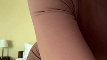 that neighbor milf shakes her huge bouncy natural tits outdoors