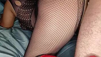 Padrastro's Huge Cock Fills All My Tight Holes in Passionate Christmas Creampie Session