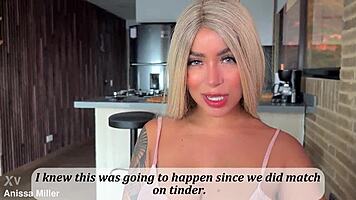 Tinder Fuck Explodes Cum on Tits!