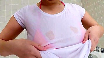 Naughty japanese angel rui kiriyama bares all in steamy massage play