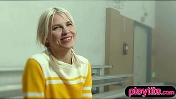 petite blonde milf cheerleader shakes big ass slow