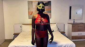 Hey watch this African teen take double penetration gangbang deep in her pussy