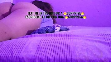 booty shaking lesbians kiss and play with panties in bedroom