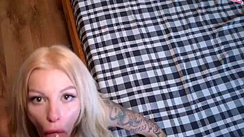 Skinny Blonde German MILF Craves Stranger's Hard Cock