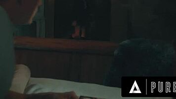 Pure taboo virgin lexi lore double penetrated and creampied anally by hung studs