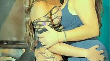 Surprise 90s bathtub nostalgia Mama Studio muse Luiza Ambiel ass pounded hard in lingerie choking deepthroat gagging session