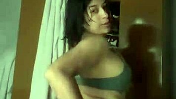 Horny petite latina masturbates wet pussy after steamy shower tease