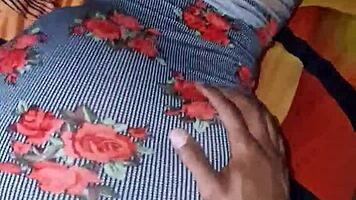 Hey watch me ride this huge cock doggystyle hard!