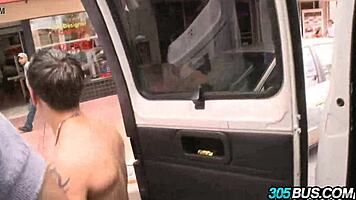 pornstar charlie chase slurps cocks in wild outdoor orgy cash fuck 😜
