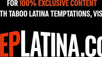 stepdad's bwc slams cute latina teen's tight pussy so deep