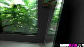 Fit tattooed blonde milf pounds hard in taboo pov