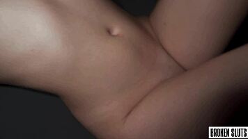 this cumslut cutie bends over for rough DOGGYSTYLE pounding and moans