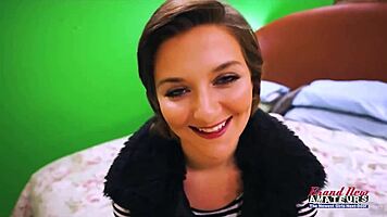petite brunette kylie devours rimjob then gulps every cum drop