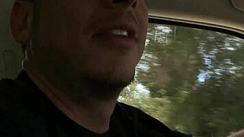 Pretty Petite Babe Sucks Big Cock Deepthroat Style