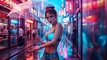 retro robot women threesome anal cum deepthroat cowgirl