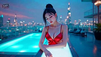 retro robot women threesome anal cum deepthroat cowgirl