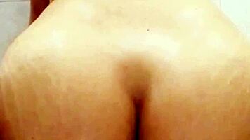 Novinha brazilian anal rides huge cock squirting loud