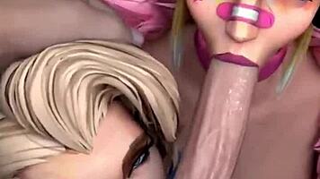Marvel Rivals Sluts Jill and Nina Williams Cowgirl Cock Ride Compilation