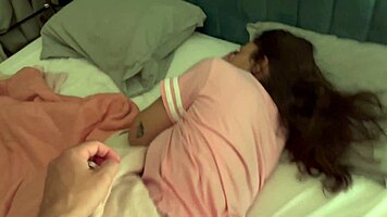 brunette asian cutie with glasses gets her tight pussy fucked hard by guy