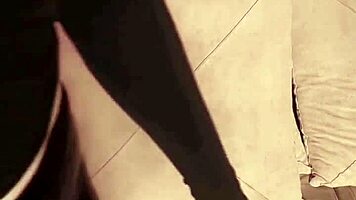 Goth Shemale Vamp Booty Shakes In Leather Fury