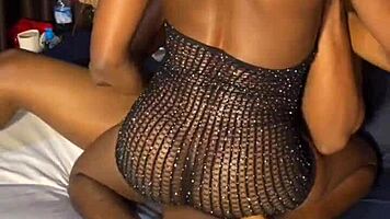 Morning Quickie with Cute Ebony Neighbor Cowgirl Ride
