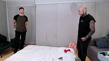 Young latina thanks neighbors riding cocks milking hot cumshots