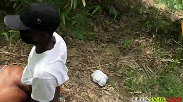 local forest queen anita loves outdoor interracial pounding style