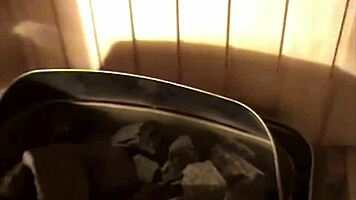 OMG, Flora and Johny's Sauna Turns into Wild Homemade Fuck Fest!