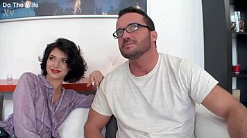 Petite Wife Lina Arian Rides Cuckold Hubby Loves It